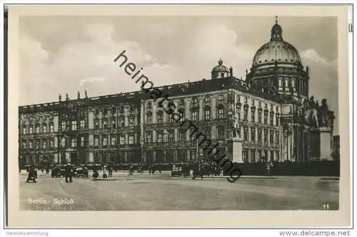 Berlin - Schloss - Foto-AK Handabzug