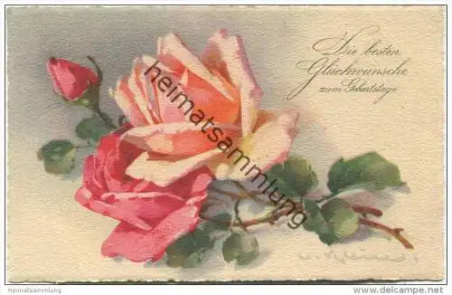 Blumen - Rote Rosen - Catharina C. Klein - Verlag Meissner &amp; Buch Leipzig - Serie 2321