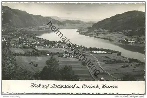 Blick auf Bodensdorf und Ossiach - Foto-AK