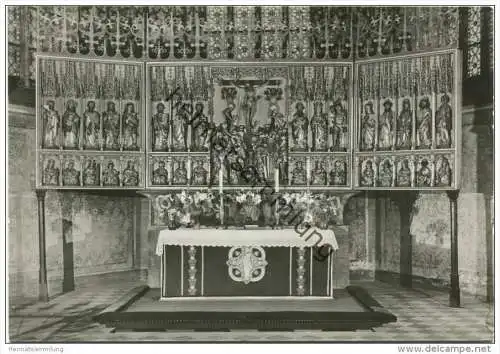 Güstrow - Dom - Altar - Foto-AK Grossformat - Verlag H. C. Schmiedicke (VOB) Leipzig
