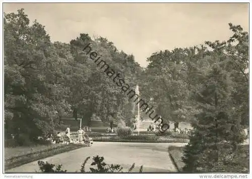 Freiberg - Springbrunnen im Scheringerpark - Foto-AK Grossformat - Verlag VEB Bild und Heimat Reichenbach
