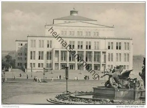 Leipzig - Opernhaus am Karl-Marx-Platz - AK Grossformat