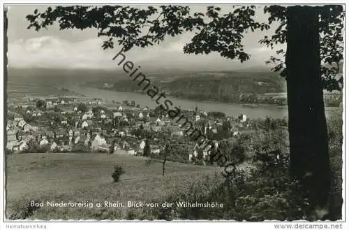 Bad Niederbreisig - Blick von der Wilhelmshöhe - Foto-AK