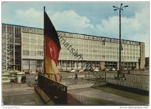 Leipzig - Hauptpost am Karl-Marx-Platz - AK Grossformat