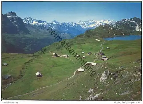 Melchsee-Frutt - Tannalp mit Blick auf die Berner Alpen - AK Grossformat - Verlag Globetrotter GmbH Luzern gel. 1985