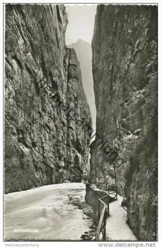 Aareschlucht - Foto-AK - Verlag Photoglob-Wehrli AG Zürich