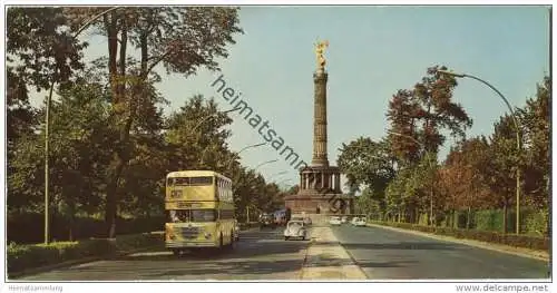 Berlin - Tiergarten mit Siegessäule - AK-Panoramakarte 10,5cm x 21cm - Hans Andres Verlag Berlin