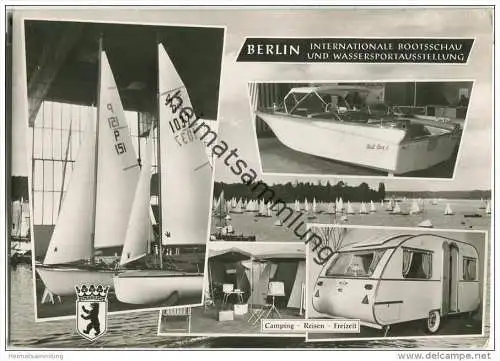 Berlin - Internationale Bootsschau und Wassersportausstellung - Camping Reisen Freizeit - Sonderstempel