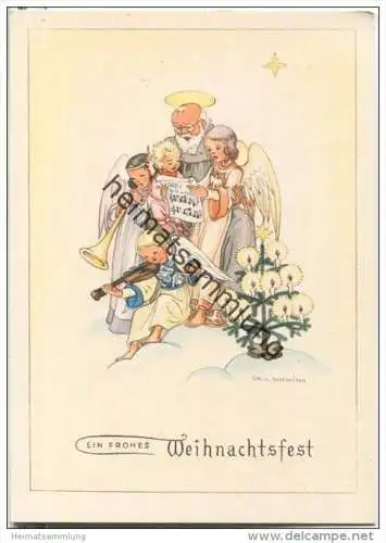 Frohes Weihnachtsfest - signiert Ch. v. Schwind