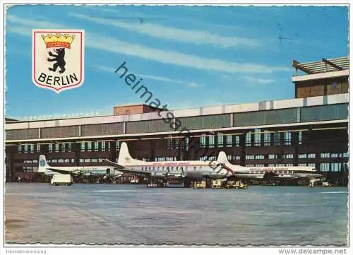 Berlin - Zentralflughafen Tempelhof - AK Grossformat gel. 1966