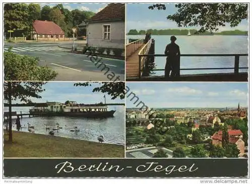Berlin - Tegel - Waldschenke - Der Alte Fritz - Blick vom Hochhaus - AK Grossformat - Verlag Herbert Meyerheim Berlin