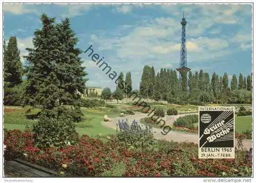 Berlin - Funkturm mit Sommergarten - AK Grossformat - Verlag M. Bock Berlin