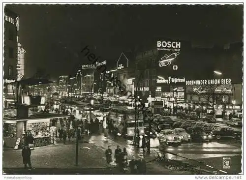 Berlin - Kurfürstendamm - Nachtaufnahme - Foto-AK Grossformat - Verlag Klinke &amp; Co. Berlin - Rückseite beschrieben 1