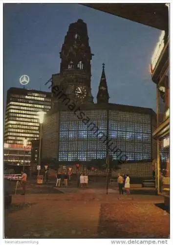 Berlin - Kaiser-Wilhelm-Gedächtniskirche - AK Grossformat