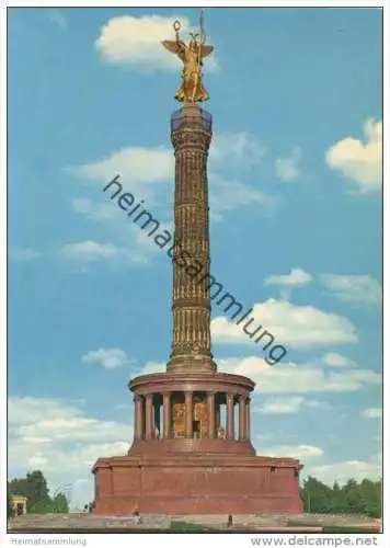 Berlin - Siegessäule am Grossen Stern - AK Grossformat