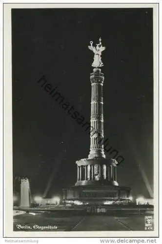 Berlin - Siegessäule - Foto-AK - Verlag Klinke &amp; Co. Berlin