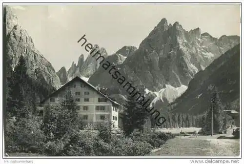 Albergo Dolomiti - Hotel Dolomitenhof - Fischleintal - Foto-AK