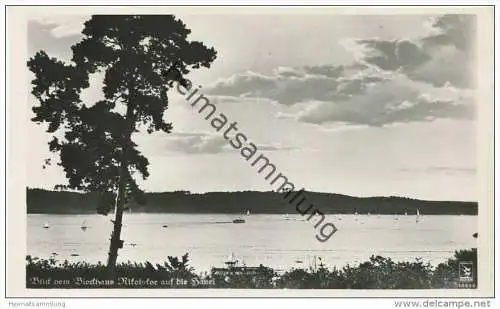 Berlin Wannsee - Blick vom Blockhaus Nikolskoe auf die Havel - Foto-AK - Verlag Klinke &amp; Co. Berlin