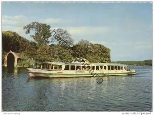 Berlin - MS Lichterfelde vor der Pfaueninsel - Stern und Kreisschiffahrt - AK Grossformat