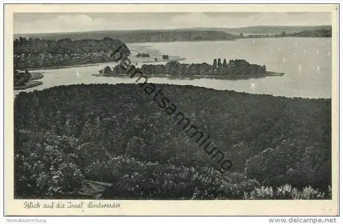 Berlin - Blick auf Lindwerder - Insel-Hotel-Restaurant Lindwerder Inhaber Heinz Carlsson - Verlag Max O'Brien Berlin 50e