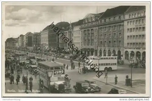Berlin - Unter den Linden - Foto-AK gel. 1938