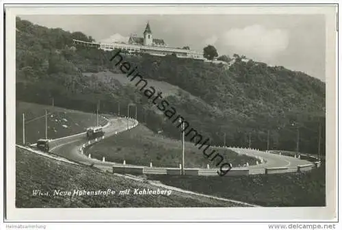 Wien - Kahlenberg - Höhenstrasse - Foto-AK