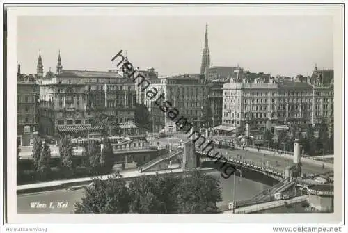 Wien - Kai - Strassenbahn - Foto-AK