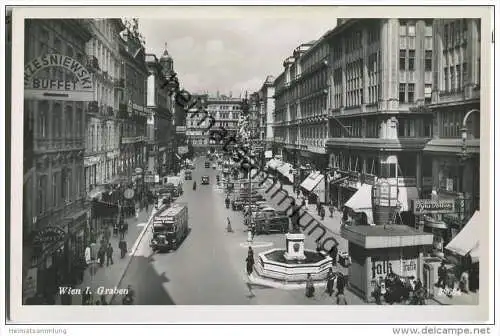 Wien - Graben - Bus - Foto-AK