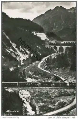 Albulabahn - Foto-AK - Verlag Photoglob-Wehrli AG Zürich