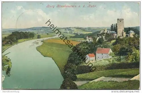 Burg Blankenstein an der Rhur Besitzer Just. vom Stein jr. - Cramers Kunstanstalt Dortmund gel. 1908