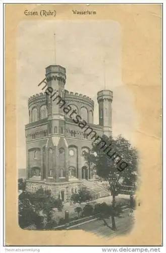 Essen (Ruhr) - Wasserturm gel. 1908