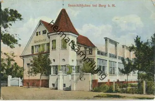 Burg - Seeschlösschen - Verlag Carl H. Odemar Magdeburg