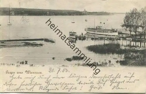 Berlin-Wannsee - Bootsanlegestelle - gel. 1903