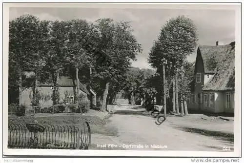 Insel Föhr - Dorfstrasse in Nieblum - Foto-AK - Verlag E. Rubin Lübeck