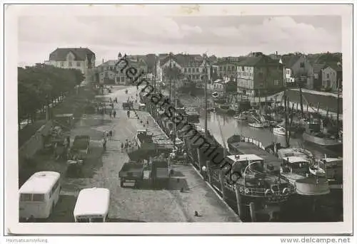 Nordseebad Wyk auf Föhr - Hafen - Foto-AK - Verlag Schöning &amp; Co. Lübeck