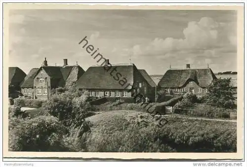 Hallig Hooge - Hanswarft mit Königshaus - Foto-AK - Verlag Johannes Quedens Norddorf auf Amrum