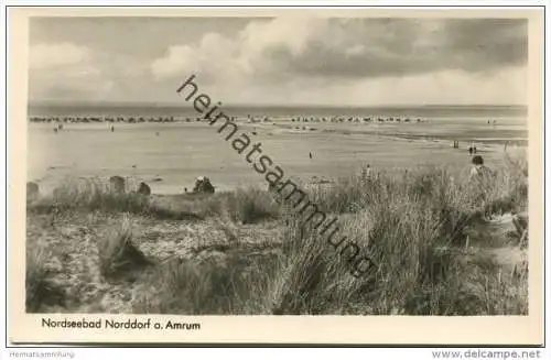 Nordseebad Norddorf auf Amrum - Foto-AK - Verlag Julius Simonsen Oldenburg