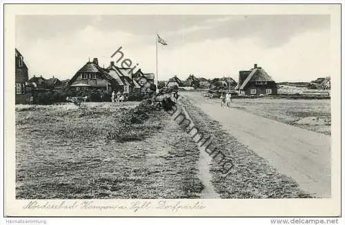 Nordseebad Kampen auf Sylt - Dorfpartie - Verlag Ferd. Lagerbauer Hamburg 50er Jahre