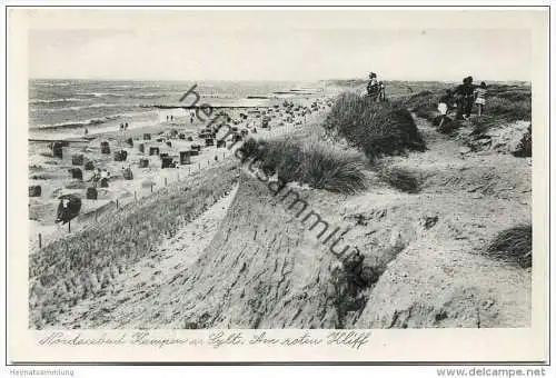 Nordseebad Kampen auf Sylt - Am roten Kliff - Verlag Ferd. Lagerbauer Hamburg 50er Jahre