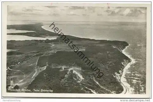 Ostseebad Kloster - Insel Hiddensee - Fliegeraufnahme - Foto-AK - Verlag Klinke &amp; Co. Berlin gel. 1939