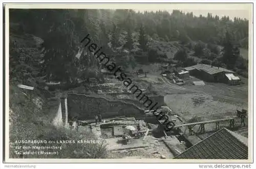 Magdalensberg - Ausgrabung des Landes Kärnten - Foto-AK