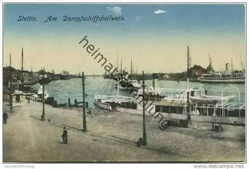 Stettin - Am Dampfschiffbollwerk 20er Jahre