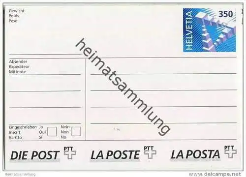 Paket-Klebeetikett (PKS) - 350 Cts. türkisblau