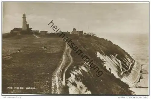 Insel Rügen - Arkona - Leuchtturm - Foto-AK 1938 - Verlag H. Rubin &amp; Co. Dresden