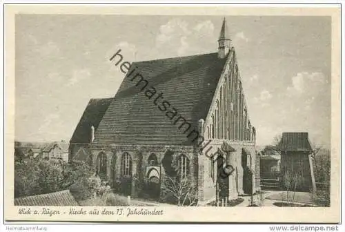Wiek auf Rügen - Kirche - Verlag Otto E. Thämlitz Wiek 1938