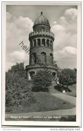 Bergen auf Rügen - Arndtturm auf dem Rugard - Foto-AK 1940 - Verlag Schöning &amp; Co. Lübeck