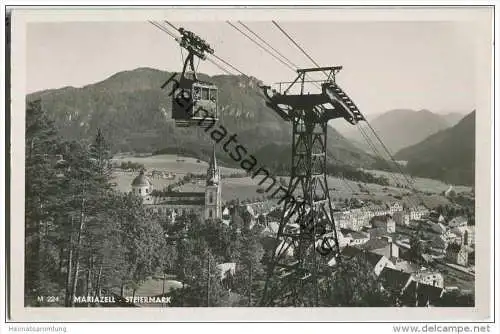 Mariazell Steiermark - Schwebebahn - Foto-AK
