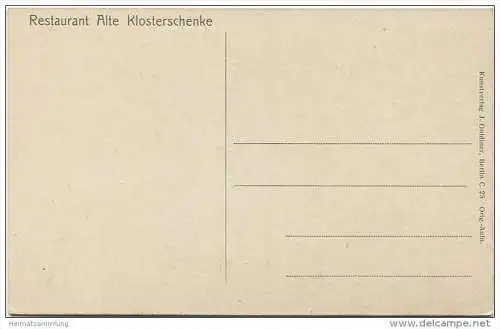 Chorin - am Klostertor - Verlag J. Goldiner Berlin 30er Jahre