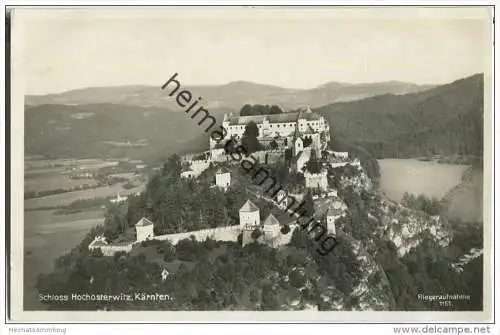 Schloss Hochosterwitz - Fliegeraufnahme - Foto-AK