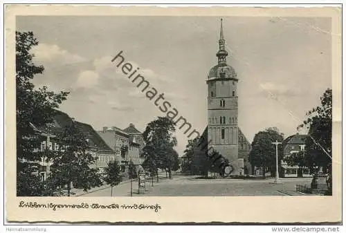 Lübben - Markt und Kirche - Verlag Schöning und Co. gel. 1942